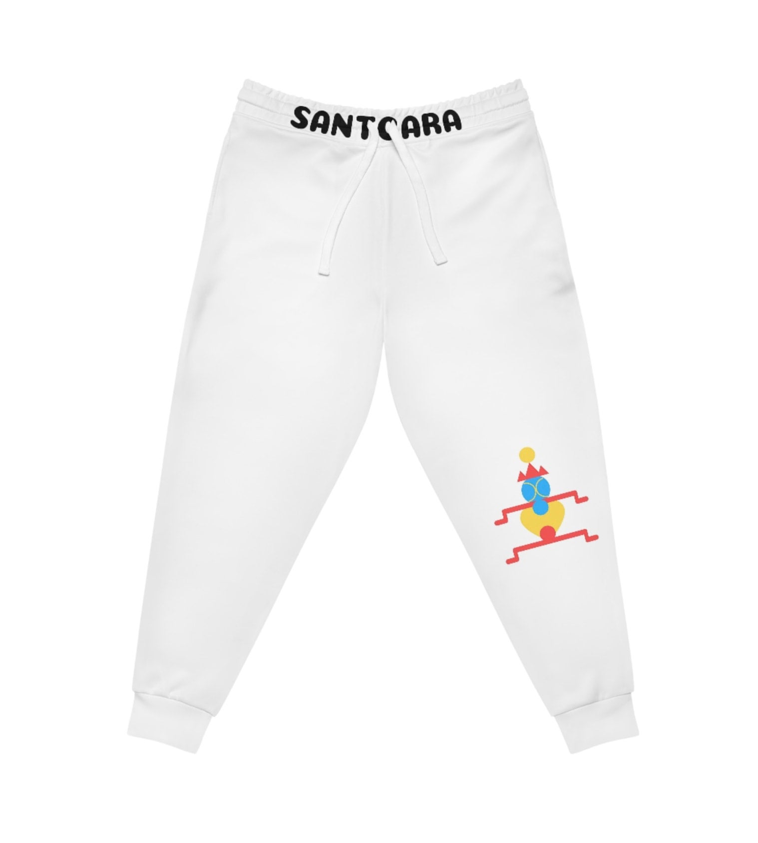 Santcara White Athletic Joggers S M L XL 2XL 3XL SANTCARA